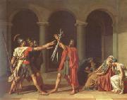Jacques-Louis  David The Oath of the Horatii (mk05) oil on canvas